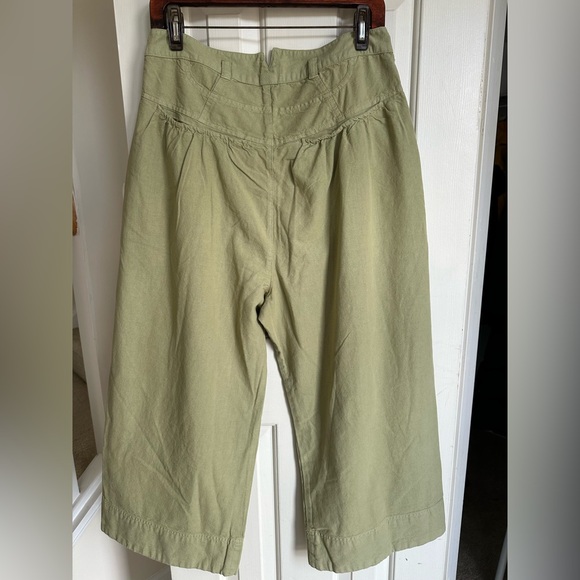 NWOT Free People Sweet Talk Chinos- Dried Aloe- size 10 - Picture 8 of 10